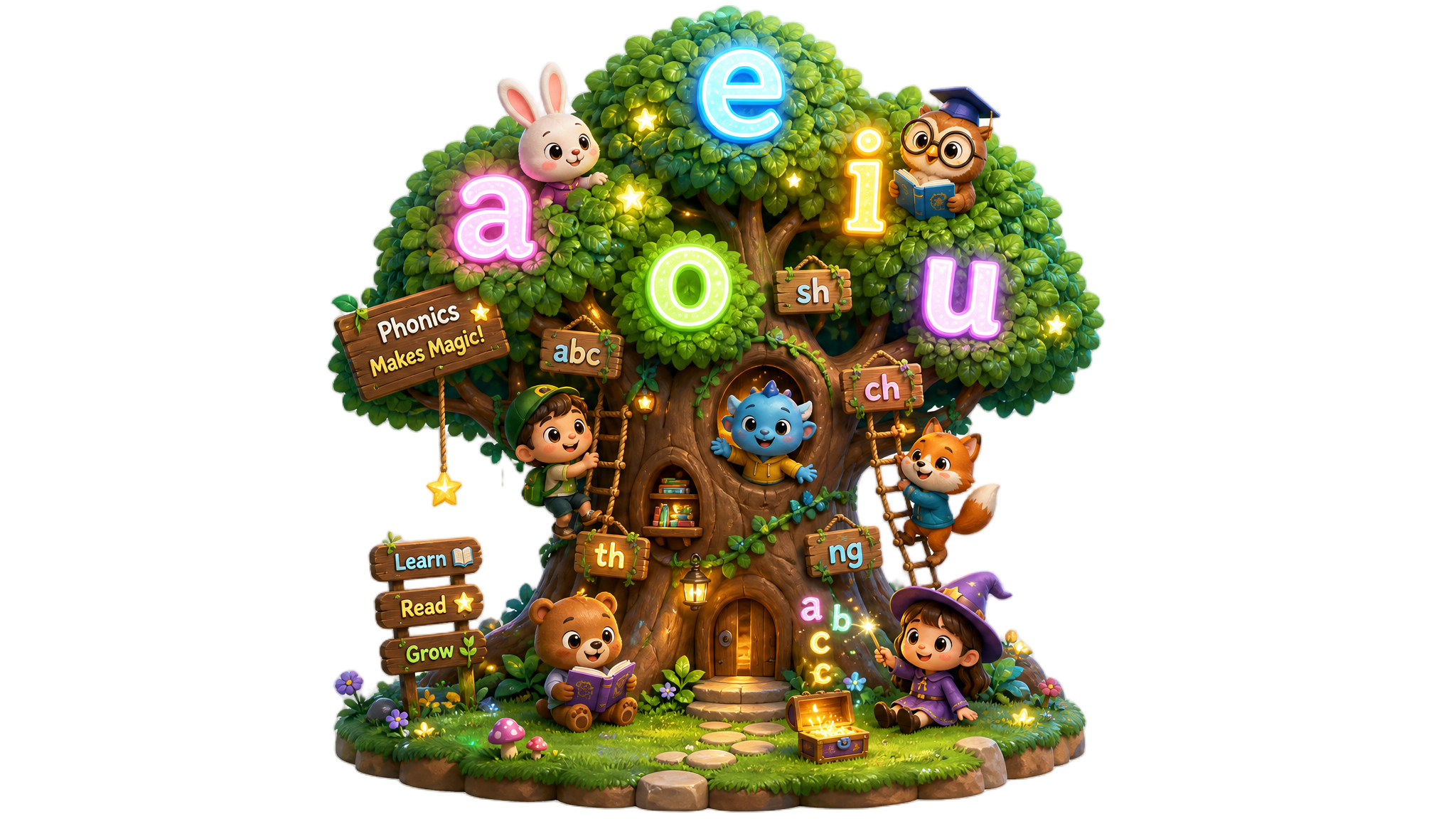 Phonics Tree Illustration
